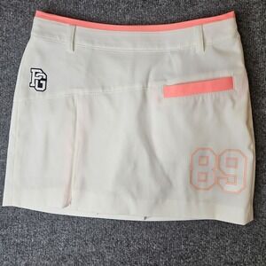Pearly Gates Women's Made 4 Golf Skort Size 0 Athleisure Sporty White
